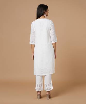 White Cutwork Kurta 3