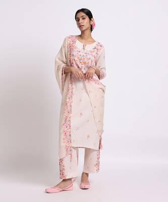 Cream Romance Kurta Set 1