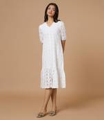White Cutwork Dress