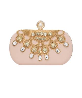 Pink Leather Clutch 2