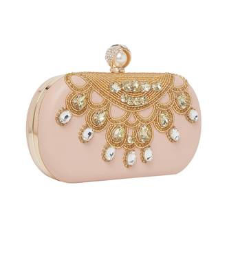Pink Leather Clutch 4