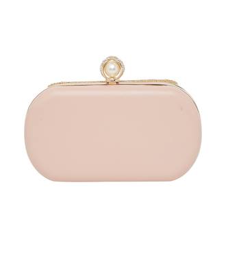 Pink Leather Clutch 6