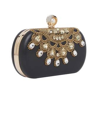 Black Leather Clutch 4
