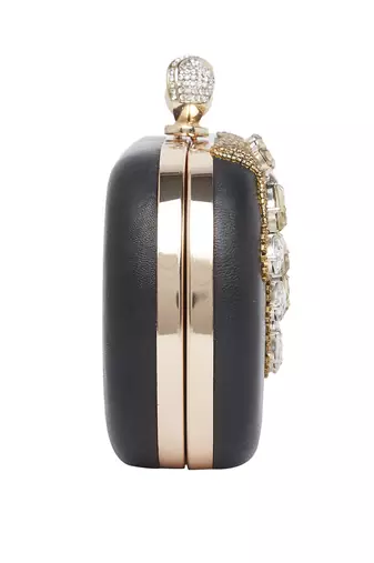 Black Leather Clutch