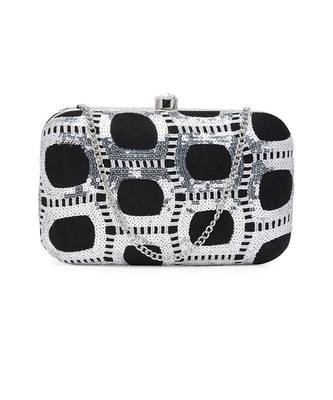 Black And Silver Clutch 1