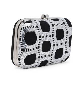 Black And Silver Clutch 2