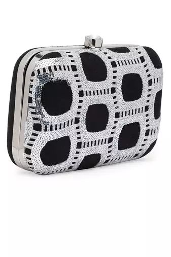 Black And Silver Clutch