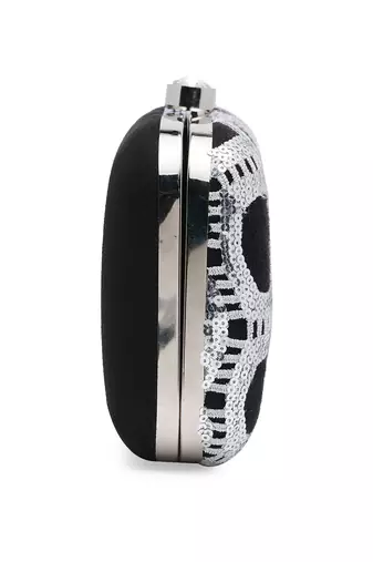 Black And Silver Clutch