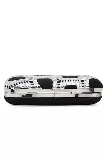 Black And Silver Clutch