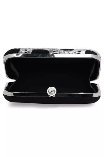 Black And Silver Clutch