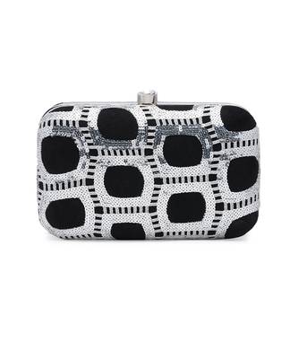 Black And Silver Clutch 7