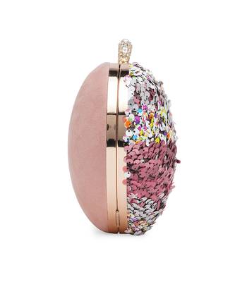 Pink Heart Sequence Clutch 3