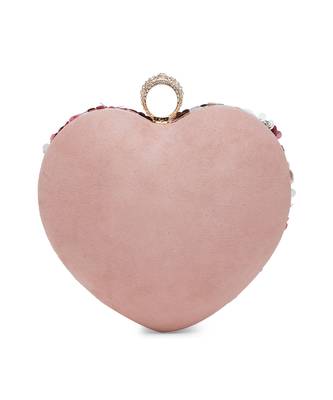 Pink Heart Sequence Clutch 4