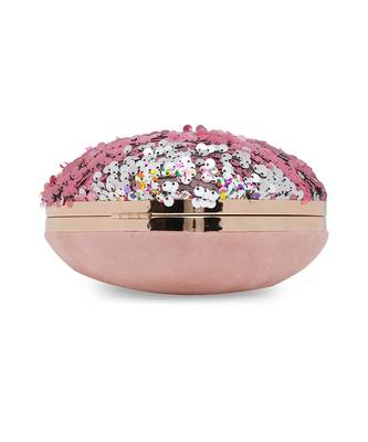 Pink Heart Sequence Clutch 5