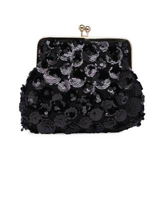 Black Sequence Pouch Clutch 2