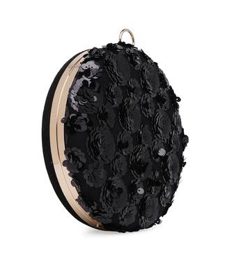 Black Sequence Round Clutch 3