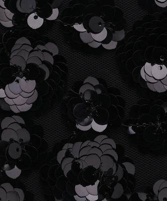Black Sequence Round Clutch 8