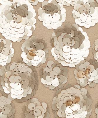 Gold Flowers Round Clutch 3