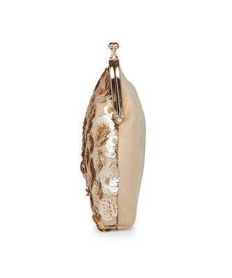 Gold Flowers Pouch Clutch 3