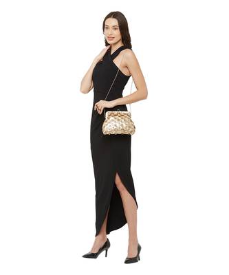 Gold Flowers Pouch Clutch 8