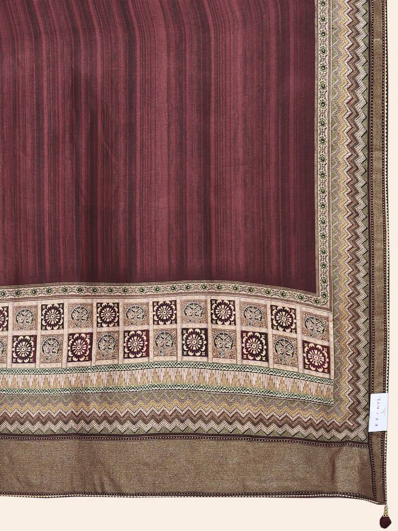 White&Orange Printed Silk Traditional Lehnga Choli with Blouse Free Size