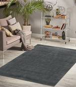 Dark Gray Wool Arizona 3X5 Feet  Hand-Woven Carpet- Rug by Saraswati Global