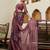 Magenta printed pure georgette saree with blouse