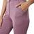 Pink Polyester Solid Pattern Track Pant