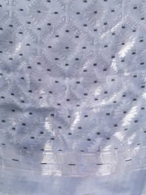 Steel Grey Cotton Silk Handwoven Soft Jamdani Saree Without Blouse 5