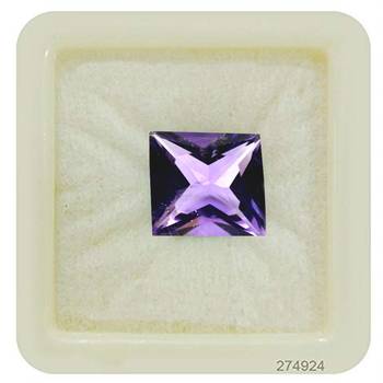 Natural Amethyst at Wholesale Rate 5.25 Ratti 4.77 Carat Square Shape जामुनिया Loose Gemstone Astrology Purpose 1 Piece 1
