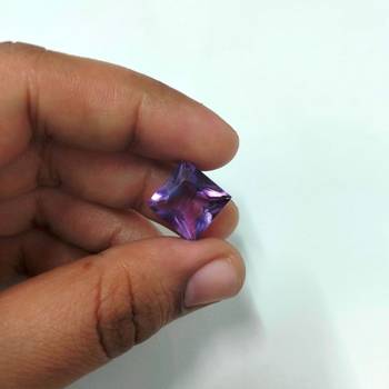 Natural Amethyst at Wholesale Rate 6.25 Ratti 5.68 Carat Square Shape जामुनिया Loose Gemstone Astrology Purpose 1 Piece 4