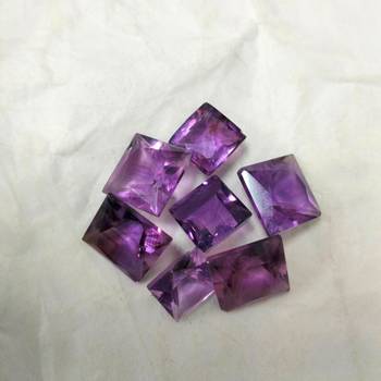 Natural Amethyst at Wholesale Rate 8.25 Ratti 7.5 Carat Square Shape जामुनिया Loose Gemstone Astrology Purpose 1 Piece 3