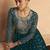 Turquoise Sequence Embroidery Festive Anarkali Suit