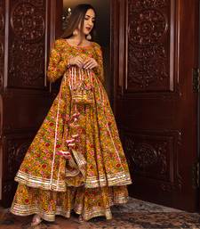 Yellow Mastani Anarkali Set