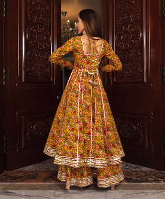 Yellow Mastani Anarkali Set 3