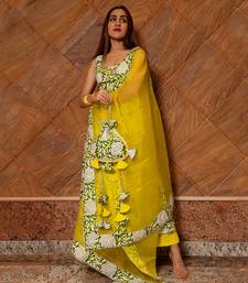 Multicolor Peela Phool Tiered Anarkali Set