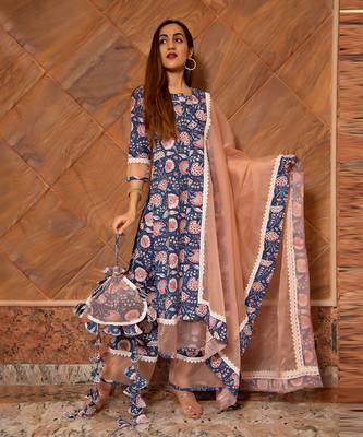 Blue Sarika Kurta Set 1