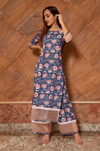 Blue Sarika Kurta Set