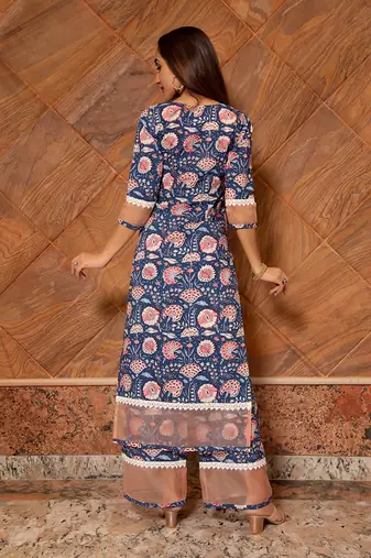 Blue Sarika Kurta Set