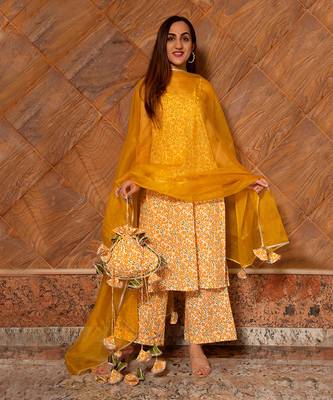 Ruhani Mustard Kurta Set 2