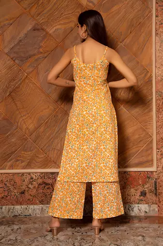 Ruhani Mustard Kurta Set