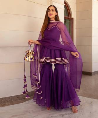 Masakali Purple Sharara Set 2