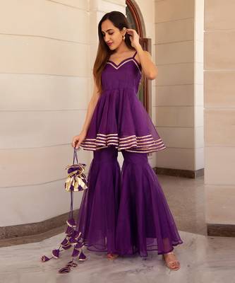Masakali Purple Sharara Set 3