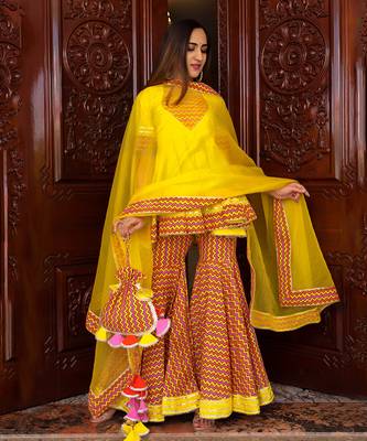 Tuscan Yellow Sharara Set 2