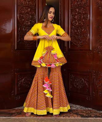 Tuscan Yellow Sharara Set 3