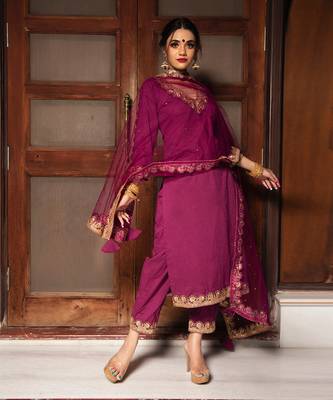 Burgundy Straight Kurta Set 3