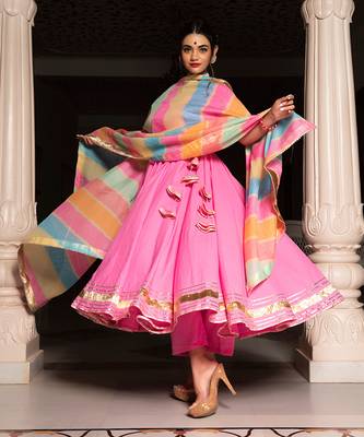 Rose Pink Angrakha Set 4