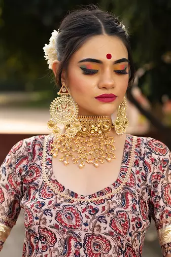 Maroon Gulbagh Anarkali Set