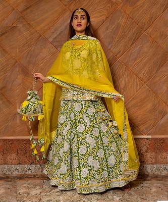 Multicolor Kavya Block Printed Skirt Set 1