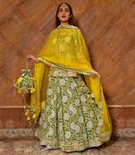 Multicolor Kavya Block Printed Skirt Set